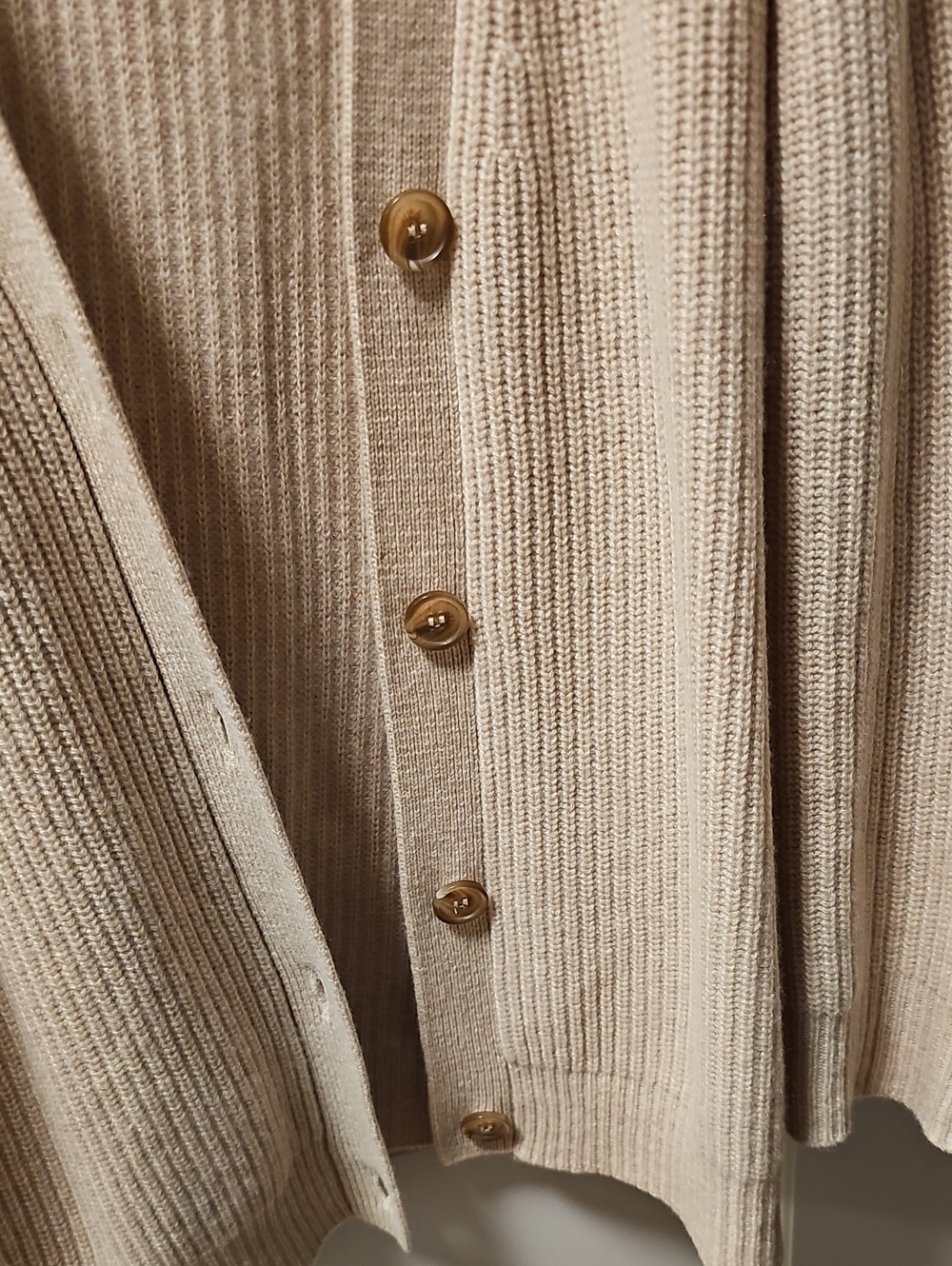 Jenni Kayne Cashmere Cocoon Cardigan Oatmeal XS Fits Oversized - Picture 4 of 9